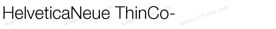 HelveticaNeue ThinCo字体转换